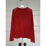 W By Worth Brick Red Knit Funnel Neck Pullover Sweater Size Large Photo 3