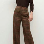 Veronica Beard  Brixton Plaid Pant Red Multi Plaid Photo 0