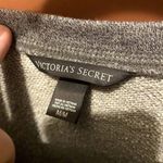 Victoria's Secret VGUC  GRAY AND BLACK LACE FRONT CREWNECK SWEATSHIRT SIZE MEDIUM Photo 1