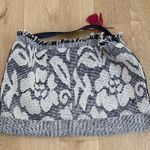 Free People Carryall Tote Bag Miramar Beige Navy Blue Photo 0