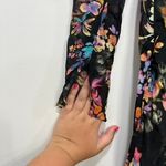 Amanda Uprichard Amanda Uprichard Womens Collier Dress Small Long Sleeve Dark Floral Midi Multi Photo 2