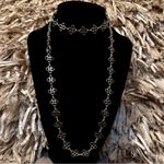 Tory Burch NWOT  Silver Necklace; 30” Photo 1