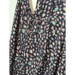 Y2K‎ Multicolor Sleeveless Ruffled Tank Top Blouse Medium Blue Beige Office Work Photo 1