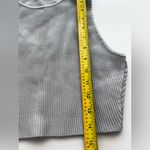 Aritzia  Babaton Sculpt Knit Racer Cropped Tank grey M Photo 5