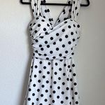Black and White Asymmetrical Sweetheart One Piece Size XL Photo 0