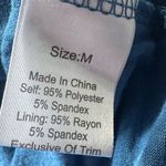 Daisy Fuentes  Blue Sleeveless Maxi Summer Cotton Blend Dress Size M Photo 5