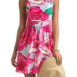 Vineyard Vines  Pink Kentucky Derby Dress RARE Size 00 Will fit up to a 2/4 Photo 0