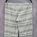 Old Navy  White Gray Fleece Snowflake Sleep Pajama Bottoms Pants M Medium Photo 4