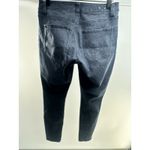 CAbi Women's Curvy Skinny Jeans Blue Floral Jacquard Size 6 Photo 3