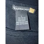 SwEATERWORKS Black Floral Applique Tank Top L boho whimsigothfiry Y2K pink Size L Photo 3