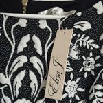 Eliza J  Jacquard Knit Sheath Dress NEW Size 2 Black White Floral Print Fitted Photo 9
