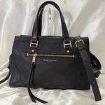 Marc Jacobs  Cruiser Leather Convertible Satchel Bag Black Crossbody Classic Chic Photo 4