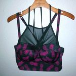 Torrid  2X Super Sexy Mesh Straps Black Red Pineapples Bra Photo 0