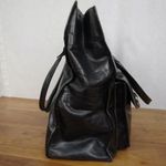 Kenneth Cole large black leather tote style shoulder bag Photo 9