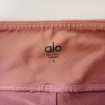 Alo Yoga Goddess Alosoft High Waist Blush Pink Ruched Leggings Photo 12