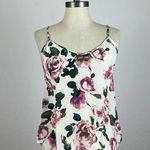 Aritzia Wilfred Floral Silk Tank Top Purple Size M Photo 0