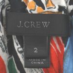 J.Crew Postcard Print Ruffle Top Fruit Travel Retro Tropical Vacation Size 2 Photo 3