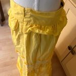 Boston Proper BOSTON‎ PROPER Yellow Crochet Lace Tiered Ruffle Maxi
Skirt Boho Women's Size 4 Photo 3