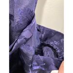 Victoria's Secret  Vintage Gold Label Blue Floral Embossed Satin Belted Robe P S Photo 10