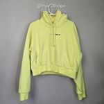 Teddy Fresh  Highlighter Yellow Cropped Hoodie Photo 1