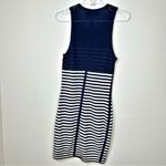 Rag and Bone  Giselle Mesh-Inset Striped Mini Dress Blue & White Size Extra Small Photo 4