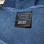 Emily Tracy Distressed Blue Tie Dye Sleeveless Embroidered Dress Swim Cover OS Size undefined Photo 10