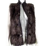 Calvin Klein  Faux Fur Sweater Vest buckle closure size XL Photo 7