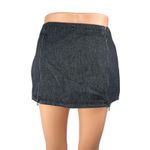 Miaou Women's Black Front Zip Mini Fitted Bodycon Pencil Denim Jeans Skirt Sz S Gray Photo 1
