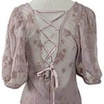 Free People  Ethereal Fairy Princess Viola Midi Maxi Slip Dress Lavender Sheer XS Photo 12