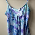 California Dynasty Sheer and Silky Tank Top Blue Size L Photo 0