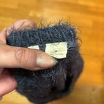 Anthropologie  Moth Gray Fuzzy Boho Chic Coastal Cowgirl Career Preppy Sweater S Photo 6