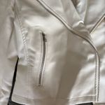Francesca's  White Jacket Faux Leather Photo 2