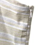 Linen Lux  cream tan gold‎ linen blend knot tank M Photo 3