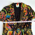 Farm Rio  Macaw Island Tropical Cross Stitch
Print Long Sleeve Flowy Maxi Dress S Photo 4