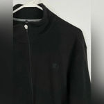 Starter  Black Fleece Zip Up‎ Side Medium Photo 1
