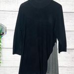 Calvin Klein  Black & Gray Mock Neck Color Block Sweater Dress Size XL Photo 5