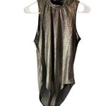 SheIn Crocodile Pattern Sleeveless Tank Bodysuit Party Tops Photo 4