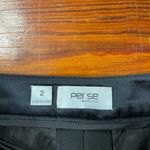 Per Se  Black Military-Style Side Button Trousers in Black ~ Size 2 💛 Photo 9