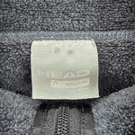 Head  Gray Zipper Fleece Sweater Long Sleeve Cardigan Jacket Medium Photo 5