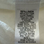 NWT Bad Little Country Girl Cotton Linen Lace Shift Dress Size Large White Photo 4