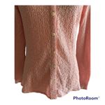 J.Jill beautiful pink textured blouse, button front, little bit of stretch, excellent condition, size small Measurements: Bust: armpit to armpit 18 inches Length: shoulder seam to bottom 24 inches Photo 2
