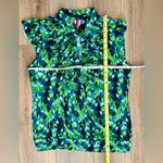 Heart soul  Y2K Green patterned Top Size XL Photo 3