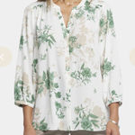 NYDJ  size L Pintuck Blouse Floral Print | Alicia Glen Photo 0