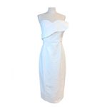 Mara Hoffman White Lisha Strapless Midi Dress size 12 Photo 1