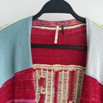 Free People Surf Sweater XS/S Kimono Boho Cotton Knit Cardigan Coastal Colorful Photo 9