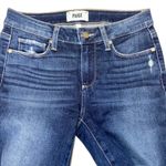 Paige  Kylie Crop Dark Wash Denim Skinny Jeans Distressed Raw Hem Women's Size 26 Photo 8
