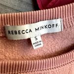 Rebecca Minkoff Janine Puff Sleeve Sweatshirt Pink Small Photo 2