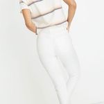 Madewell  High Rise Skinny Crop Jeans in Pure White Ripped Knee Edition Size 32 Photo 2