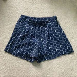 Armani Exchange  high rise blue and white patterned flowy shorts in size 0 Photo 0