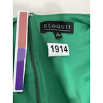 Eloquii Womans Green Square Neck Cap Sleeves Midi Dress Size 22 Photo 3